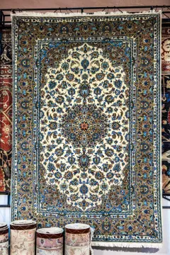 Hand-Knotted Nain Rug, 9 La