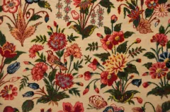 Hand-Knotted Qom Silk Rug
