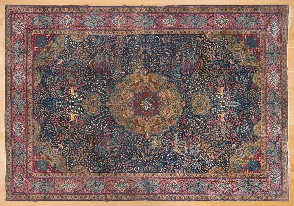 Machine-Made Kashan Carpet, 1200 Reed