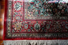 Hand-Knotted Kashan Medallion Carpet